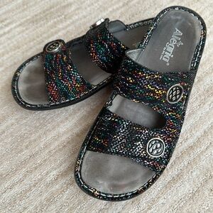 Alegria Violette Sandal Slide in Diversified Black Size EU 41 | US 10.5